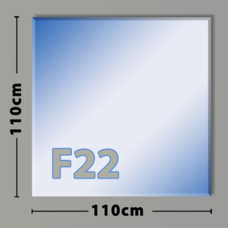 Quatrat F22 Funkenschutzplatte aus Sicherheitsglas