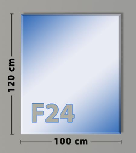 Rechteck F24 Funkenschutzplatte aus Sicherheitsglas