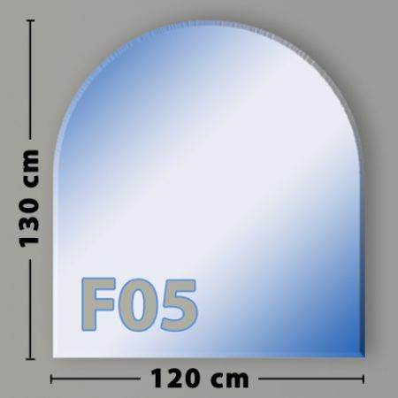 Rundbogen F05 Funkenschutzplatte Glasbodenplatte aus Sicherheitsglas