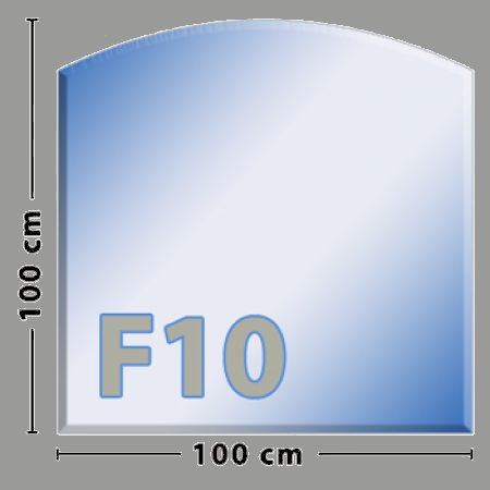 Segmentbogen F10 Funkenschutzplatte aus Sicherheitsglas