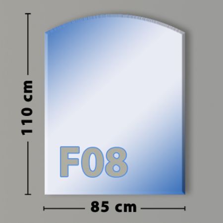 Segmentbogen F08 Funkenschutzplatte aus Sicherheitsglas