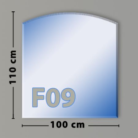 Segmentbogen F09 Funkenschutzplatte aus Sicherheitsglas