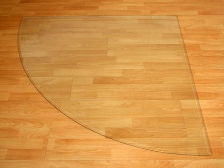 Viertelkreis F30  Funkenschutzplatte aus Sicherheitsglas