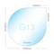 Tropfenform G13 Funkenschutzplatte - Glasplatte ESG | 1250 x 1250 mm