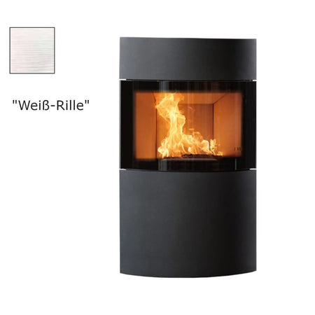 Austroflamm Kaminofen Fynn Xtra 2.0 Keramik Weiß-Rille |klimaworld.com