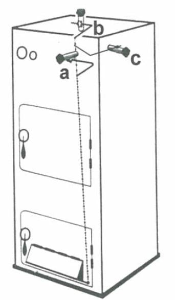 Thermostatischer Feuerzugsregler RT3P mit Kette ➔ 1'' 