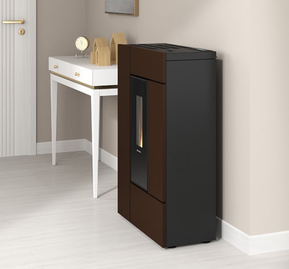 Extraflame Pelletofen Gabriella Plus bronze Ambienteansicht