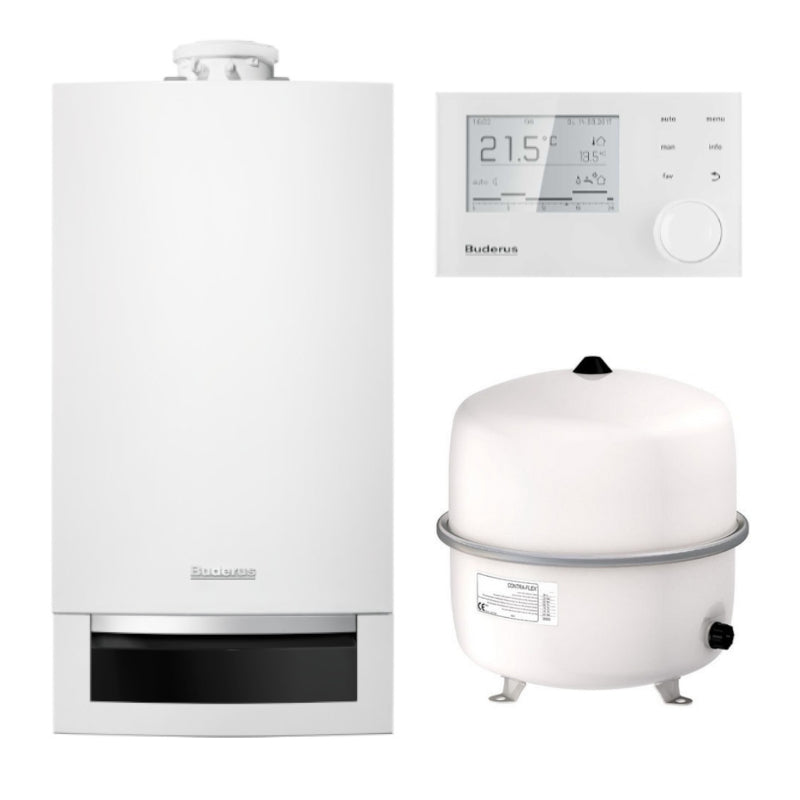 BUDERUS | Gas-Brennwertkessel-Set | Logaplus W22S | GB172-24 | 24 kW