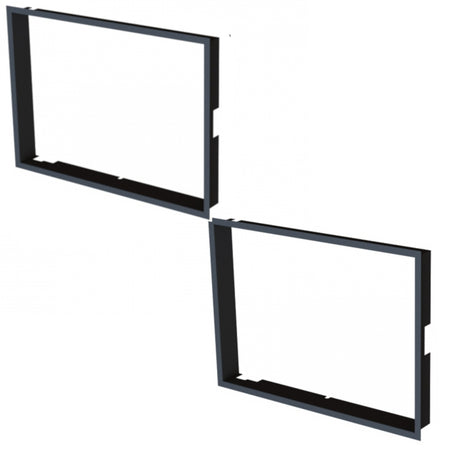 BeF Einbaurahmen Twin 10 Aquatic II, 80 mm. schwarz | Klimaworld.com

