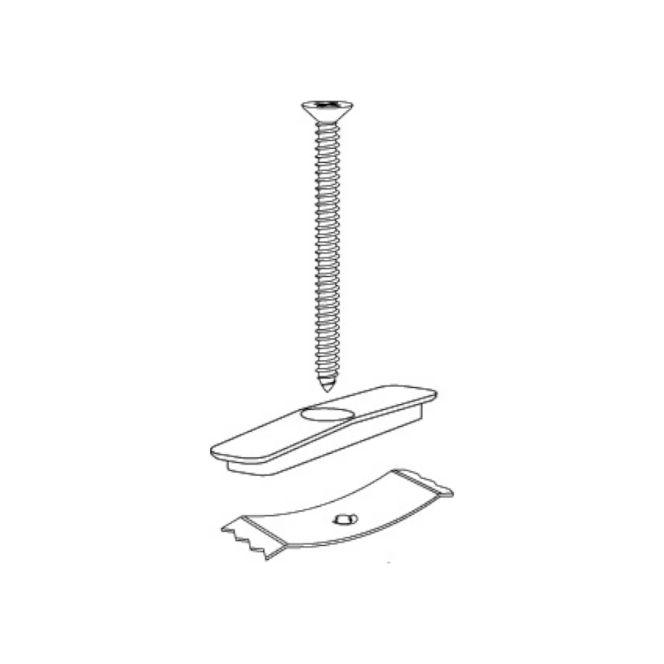 Buderus Befestigung Gitterabdeckung für Heizkörper | Typ 22/33 | 10 Stk.