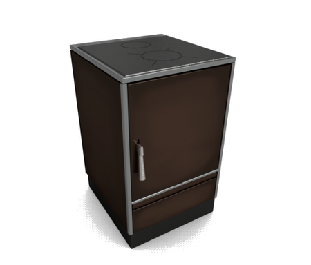 Glutos Küchenofen HH 03 S, braun | klimaworld.com