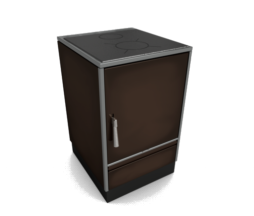 Glutos Küchenofen HH 03 S, braun | klimaworld.com