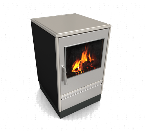 Glutos HHS 02 G Küchenherd mit Sichtscheibe in edelstahl 5,5 kW | klimaworld.com