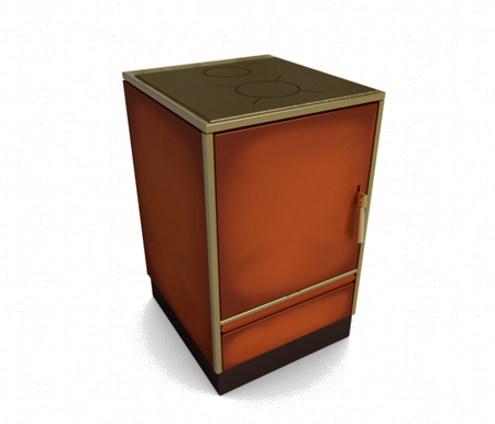 Glutos Küchenofen HH 03 S, majolika | klimaworld.com