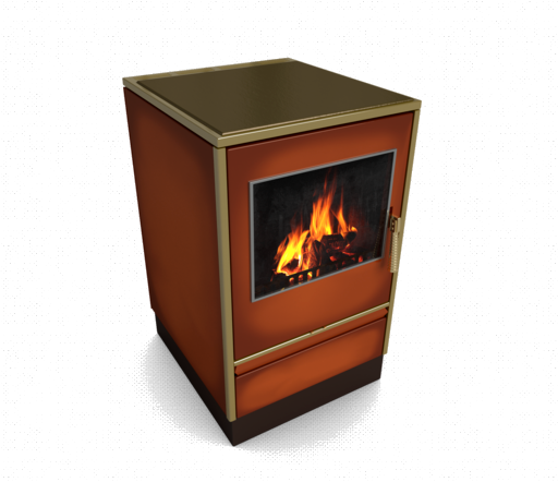 Glutos Küchenofen HHS 03 G mit Sichtscheibe, majolika | klimaworld.com