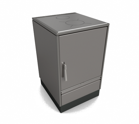 Glutos Küchenofen HH 03 S, metallic | klimaworld.com