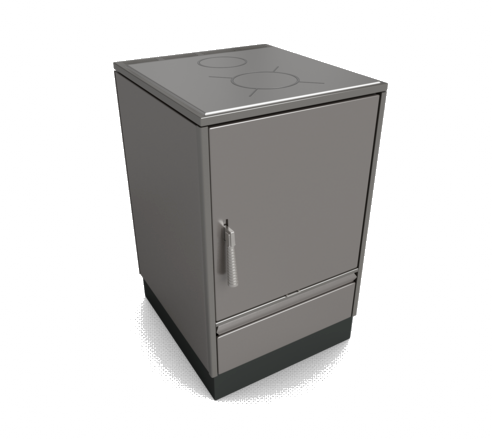 Glutos Küchenofen HH 03 S, metallic | klimaworld.com