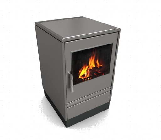 Glutos HHS 02 G Küchenherd mit Sichtscheibe in metallic 5,5 kW | klimaworld.com