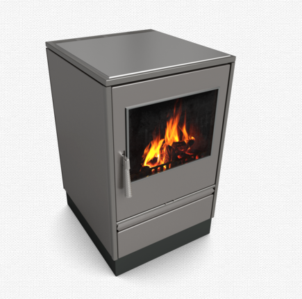 Glutos Küchenofen HHS 03 G mit Sichtscheibe, metallic | klimaworld.com