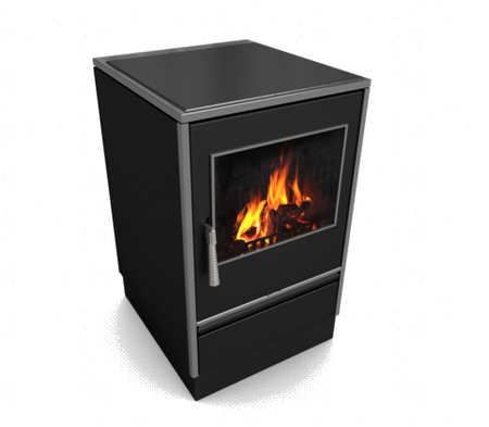 Glutos Küchenofen HHS 03 G mit Sichtscheibe, schwarz | klimaworld.com