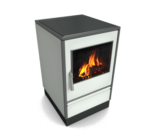 Glutos Küchenofen HHS 03 G mit Sichtscheibe, weiss | klimaworld.com