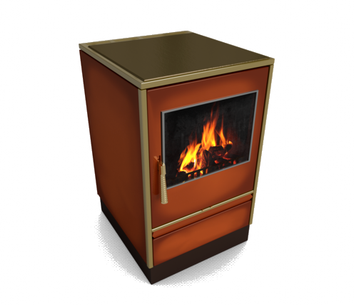 Glutos HHS 02 G Küchenherd mit Sichtscheibe in majolika 5,5 kW | klimaworld.com