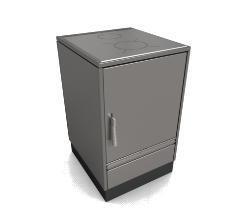 Glutos HH 02 S Küchenherd in metallic 5,5 kW | klimaworld.com