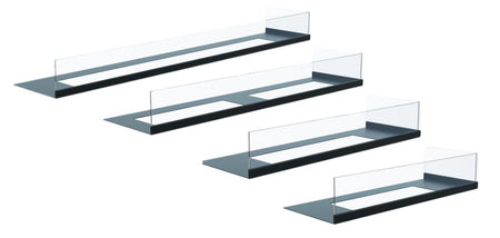 Kratki Schutzglas + Bodenplatte Biokamin Delta P | rechts | 4 Größen