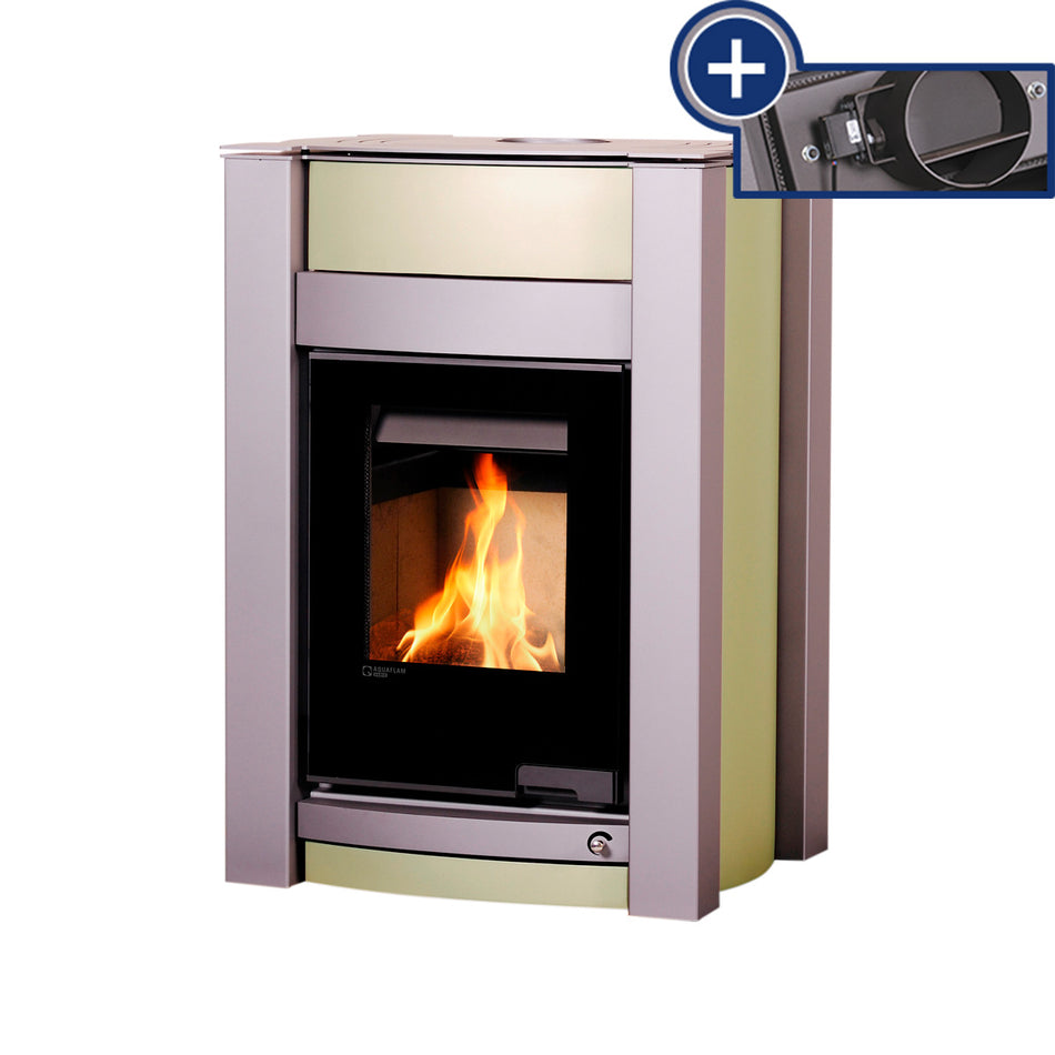 HS Flamingo | Kaminofen | Auquflam Verio | Kalmar | 11 kW ➔ Klimaworld.com