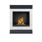 Aflamo Bio-Kamin | Smart Stone mit Einsatz Bio 40 | weiss/grau