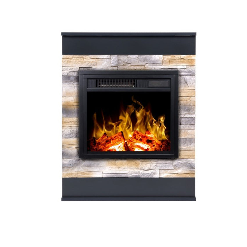 Aflamo LED Elektrokamin Standkamin | Smart Stone Concrete grau