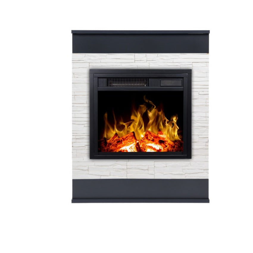 Aflamo LED Elektrokamin Standkamin | Smart Stone grau