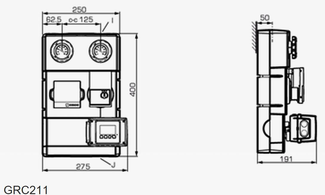Heizkreispumpengruppe ESBE GRC211 Pumpengruppe mit Mischfunktion