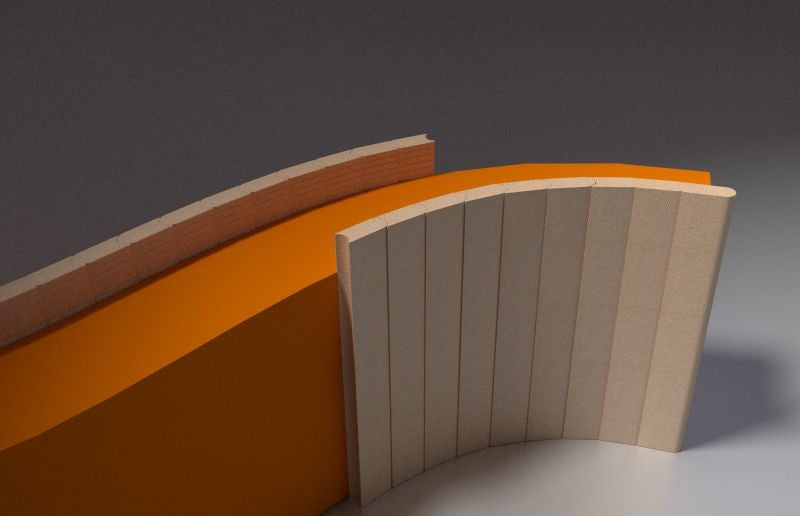 15x Grenaisol Arcus Wärmedämmplatten | Kaminverkleidung | 600x90x40mm