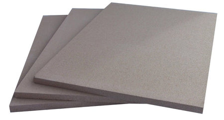 Vermiculite-Platte | Brandschutzplatte 400x600x25mm | Schamott-Ersatz