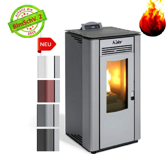 KALOR Pelletkaminofen Perfecta Steel Line Greta 8 mit 7 kW