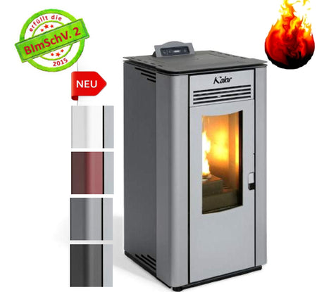 KALOR Pelletkaminofen Perfecta Steel Line Greta 8 mit 7 kW