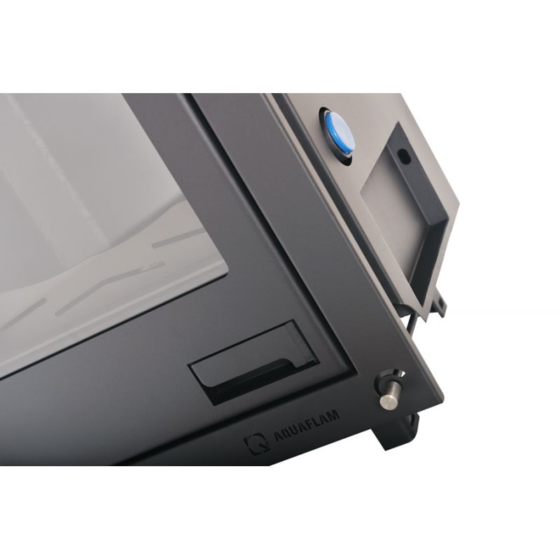 Kamin mit Wassertasche 12 kw Aquaflam Flat 