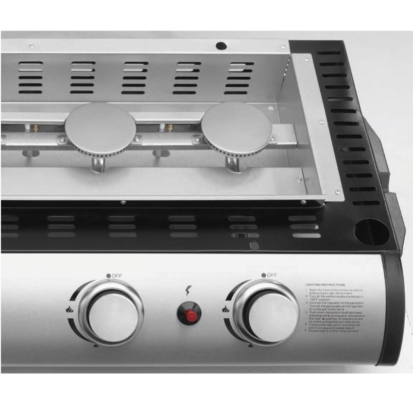 JUSTUS | Grilleau 4 | BBQ-Gas-Plancha | 4 x 2,5 kW