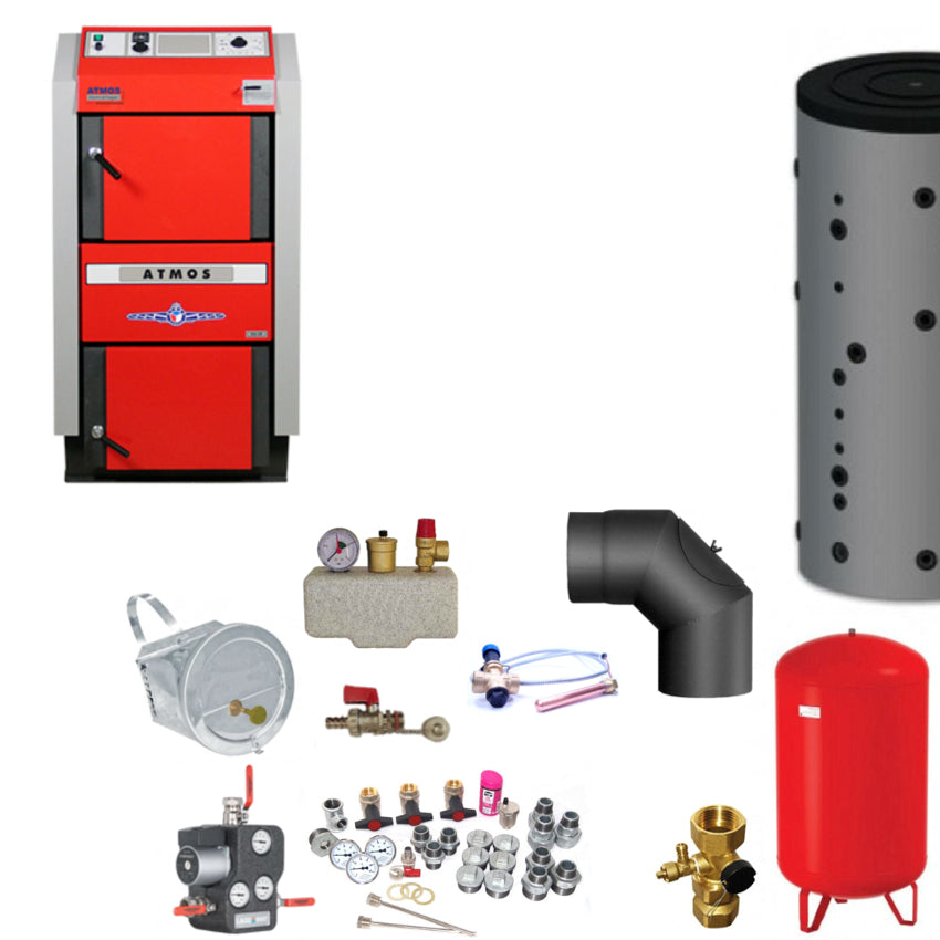 ATMOS GS25 Scheitholzvergaser Komplettset 2 | klimaworld.com