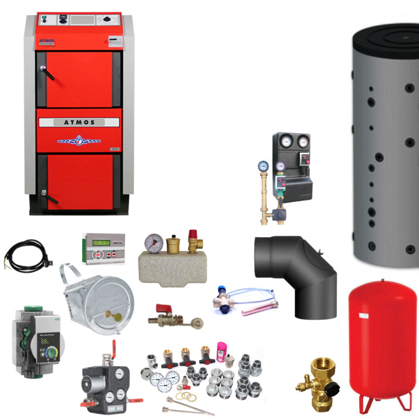 ATMOS GS25 Scheitholzvergaser Komplettset 3 | klimaworld.com