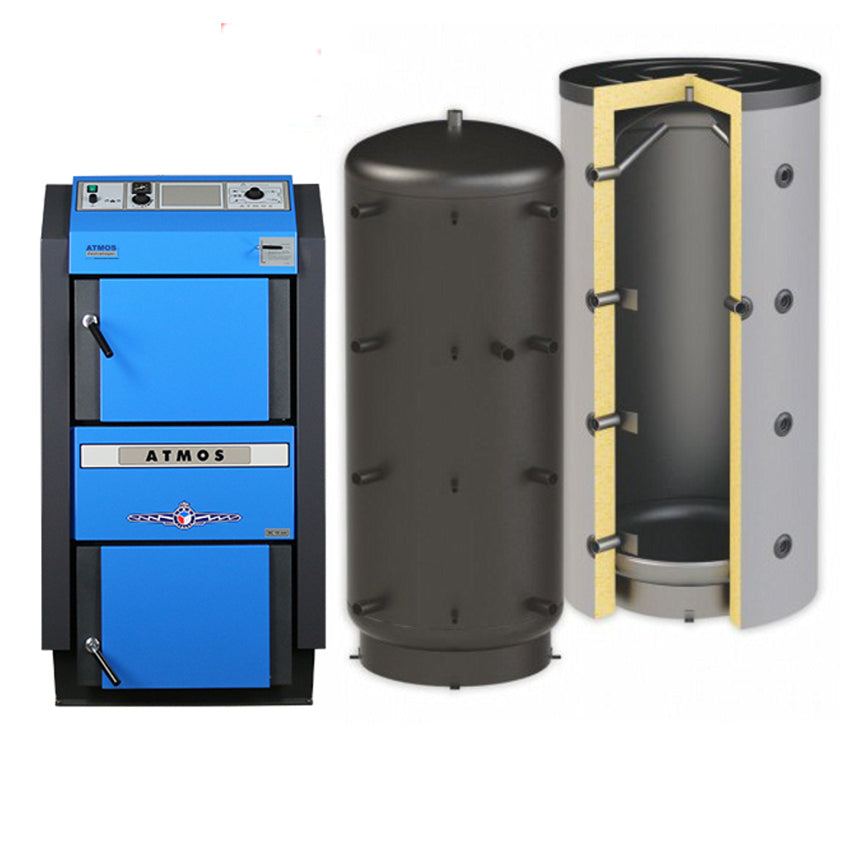 ATMOS DC25GSE Holzvergaserkessel mit 2x1000 Liter Puffer | klimaworld.com
