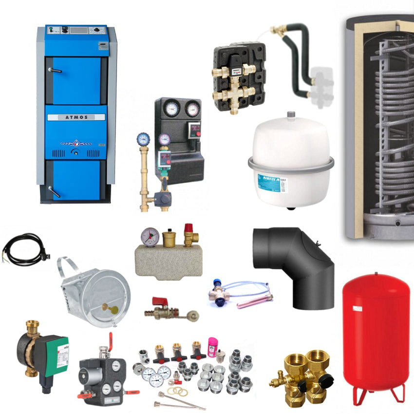 Atmos GSX70 Scheitholzvergaser | 70 kW | Komplettset 5