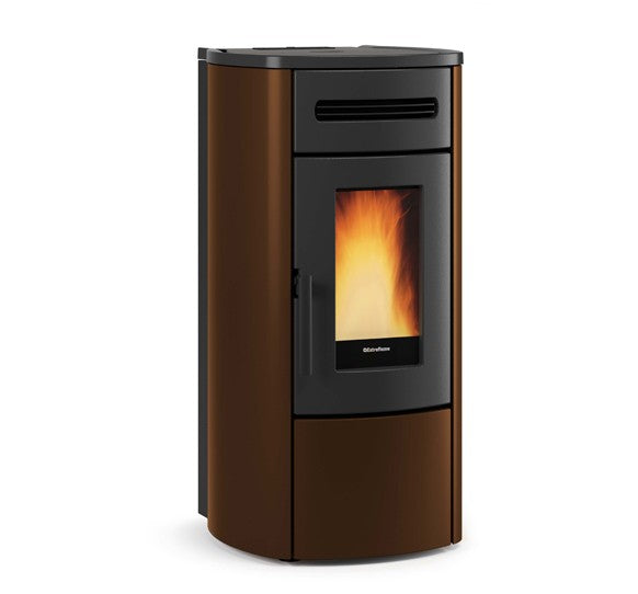 Extraflame wasserf. Pelletofen Guenda Idro 5.0 Evolution Line, Bronze | klimaworld.com
