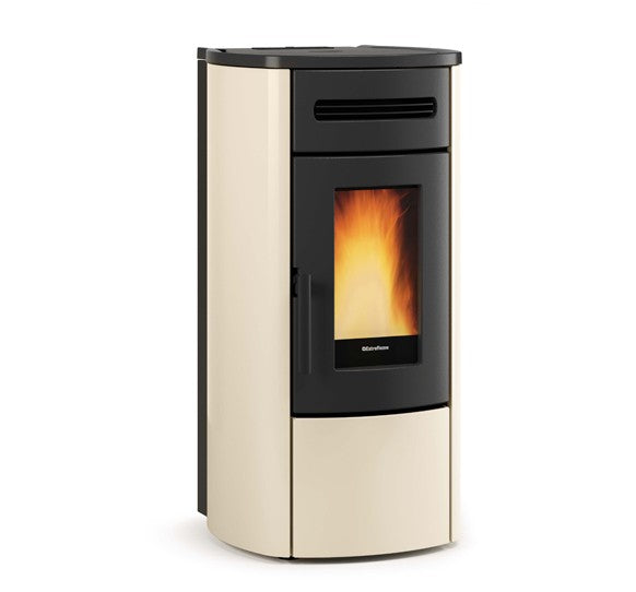 Extraflame wasserf. Pelletofen Guenda Idro 5.0 Evolution Line, Elfenbein | klimaworld.com
