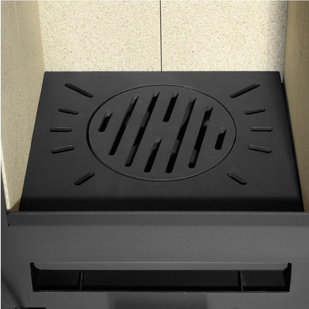 Massiver Gussboden mit Drehrost ➩ Klimaworld