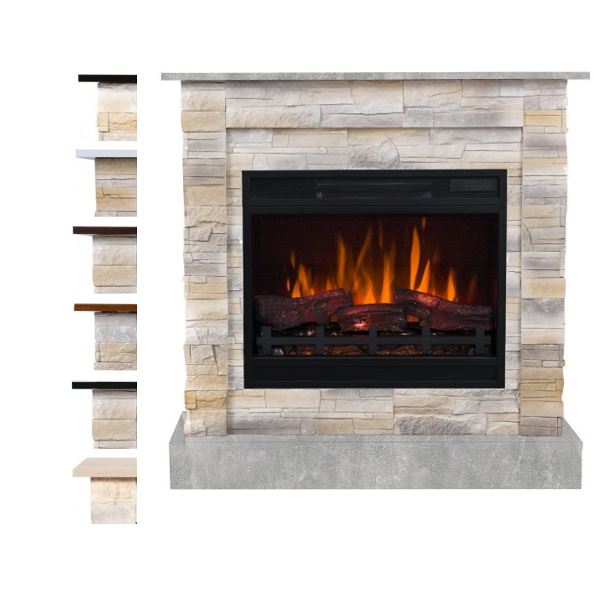 Aflamo LED Standkamin Vigo Stone 3D Desert