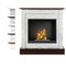 Aflamo Bio-Kamin | Vigo Stone Weiss mit Einsatz Bio 60 | TÜV