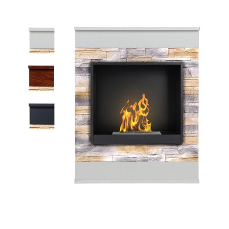 Aflamo Bio-Kamin | Smart Stone Desert mit Einsatz Bio 40