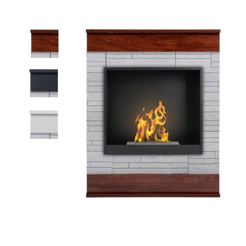 Aflamo Bio-Kamin | Smart Stone Beton mit Einsatz Bio 40